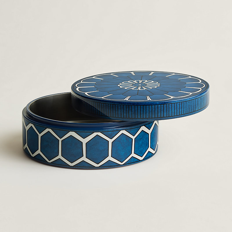 Bleus d'Ailleurs box, medium model - Blue | Hermès USA